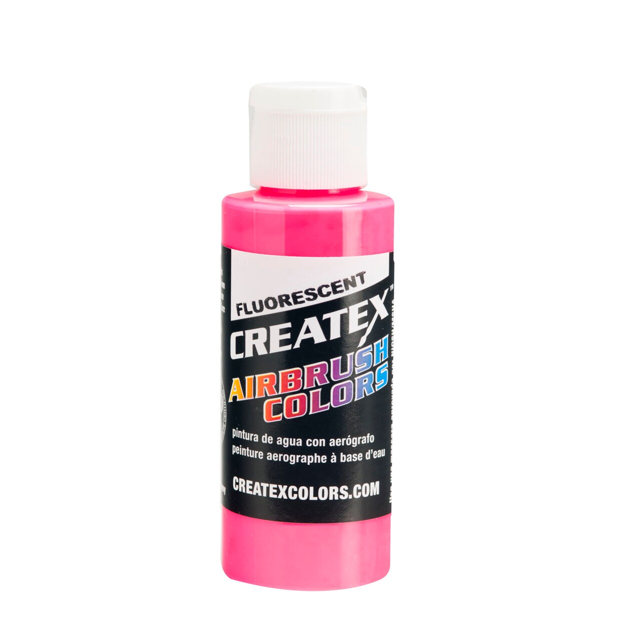 Createx Airbrush Color, Fluorescent, 2 oz., Hot Pink